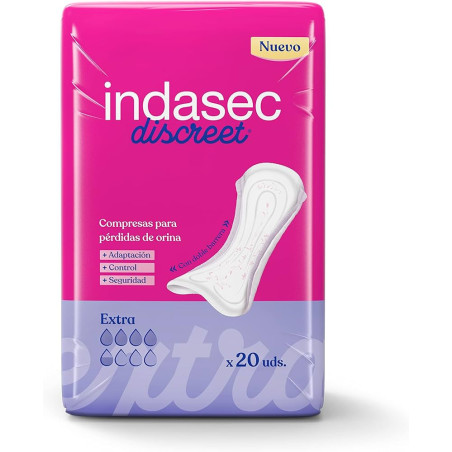 INDASEC DISCREET EXTRA 20 UNIDADES